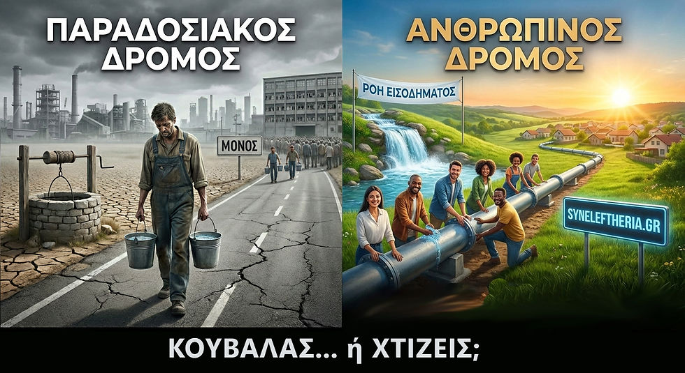 Syneleftheria – ο ανθρώπινος δρόμος προς την ελευθερία και τη συνειδητή επιλογή ζωής.