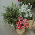 Baskets of Blooms for the Aisle
