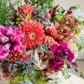 Bright Fall Dahlia Arrangement 