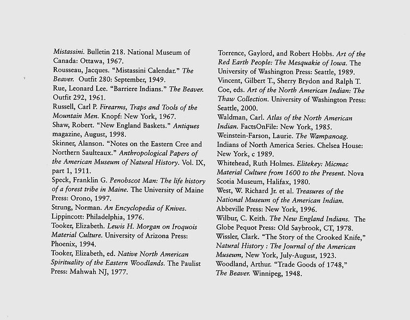 Crooked Knife Bibliography pg. 3