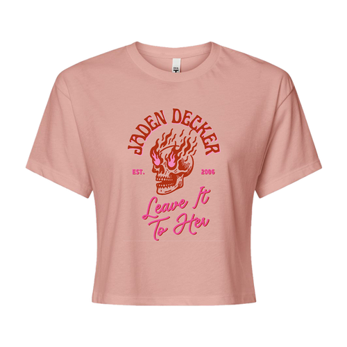 Flaming Skull Crop Top | Jaden Decker