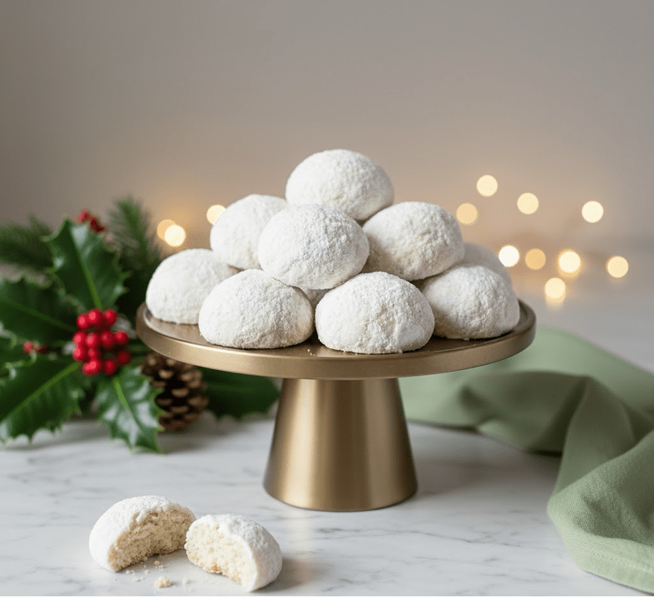 Holiday Pecan Snowballs