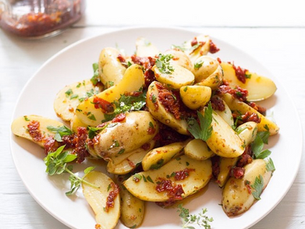 New Potato Nugget Toss with Sun-Dried Tomato Vinaigrette