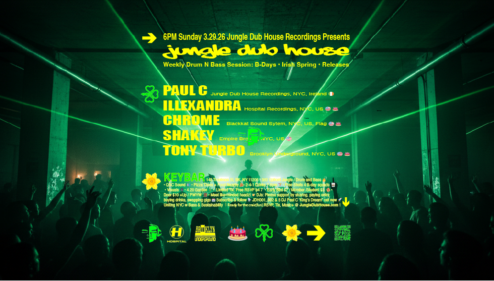 JUNGLE DUB HOUSE: Drum N Bass Sundown Sundays