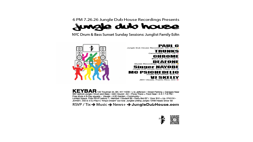 JUNGLE DUB HOUSE: NYC Drum & Bass Sunset Sundays