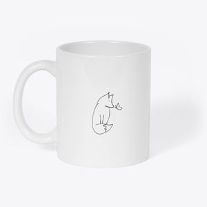 fox & butterfly mug