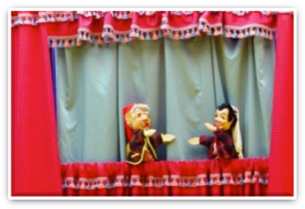 burattini, lerry, spettacolo per bambini, fiabe, teatrino, mappet show