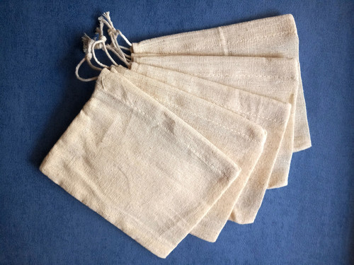 Drawstring Cotton Laundry Bag HSN Code 6305 Pack Of 5 Praacheen 