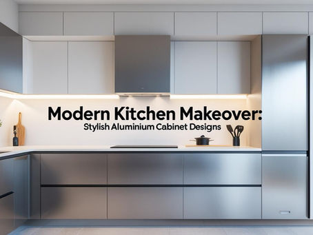 Modern Kitchen Makeover: Stylish Aluminum Cabinet Designs