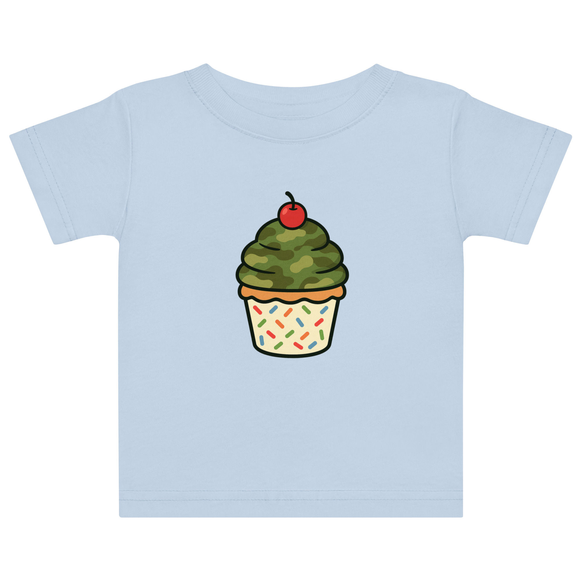 Camo Cupcake – Baby Tee
