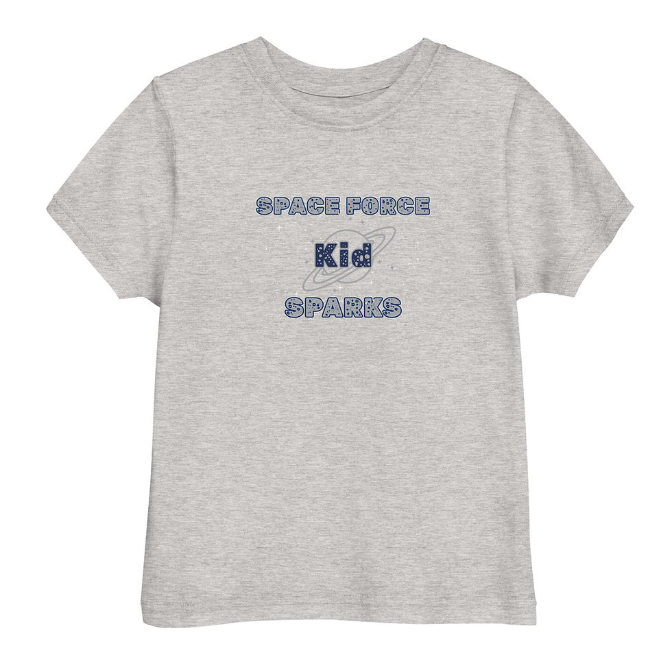 Thumbnail: Space Force Kid Sparks – Toddler Tee