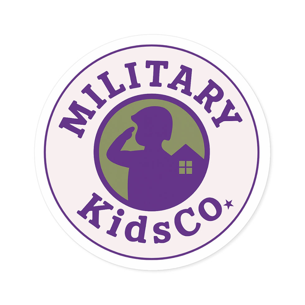 Thumbnail: Military KidsCo. Round Sticker — Durable Indoor/Outdoor Vinyl