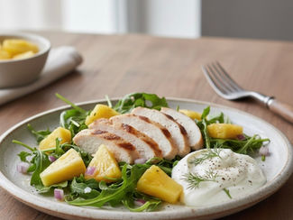 Salade d'ananas au poulet