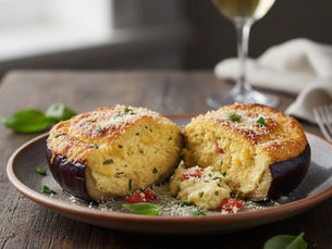 Aubergines soufflées aux épices