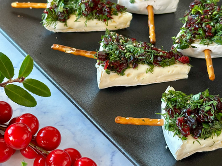 Brie Christmas Tree Appetizers