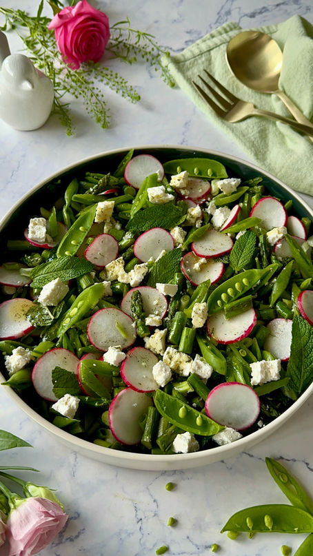 Asparagus and Snap Pea Salad