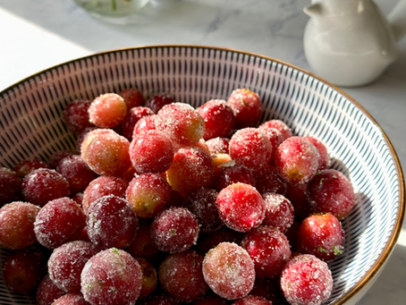 Candied Frozen Grapes