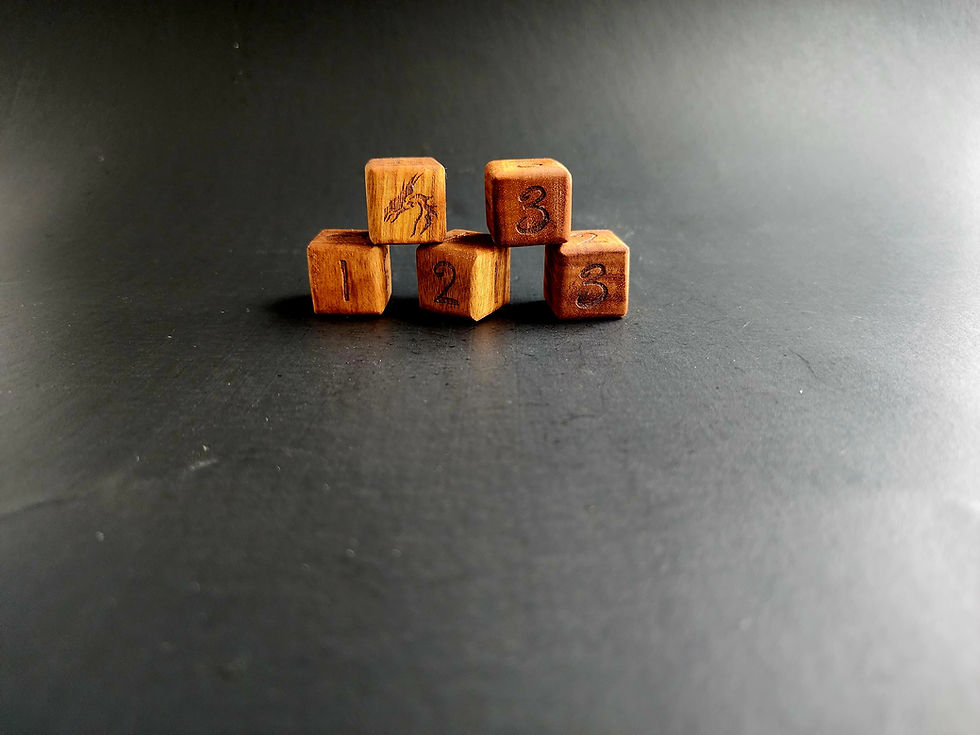 Thumbnail: Dice Set (Canary Wood)