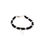 Miniature : Bracelet L'Iconica Perles Nere et argent Corne Rosso Argent