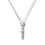 Thumbnail: L'Iconica Necklace Silver Chain Duo Pendants Horn Silver Solitaire Zircons