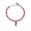 Thumbnail: Eleganza Bracelet Steel Chain Crystal Beads Horn Steel