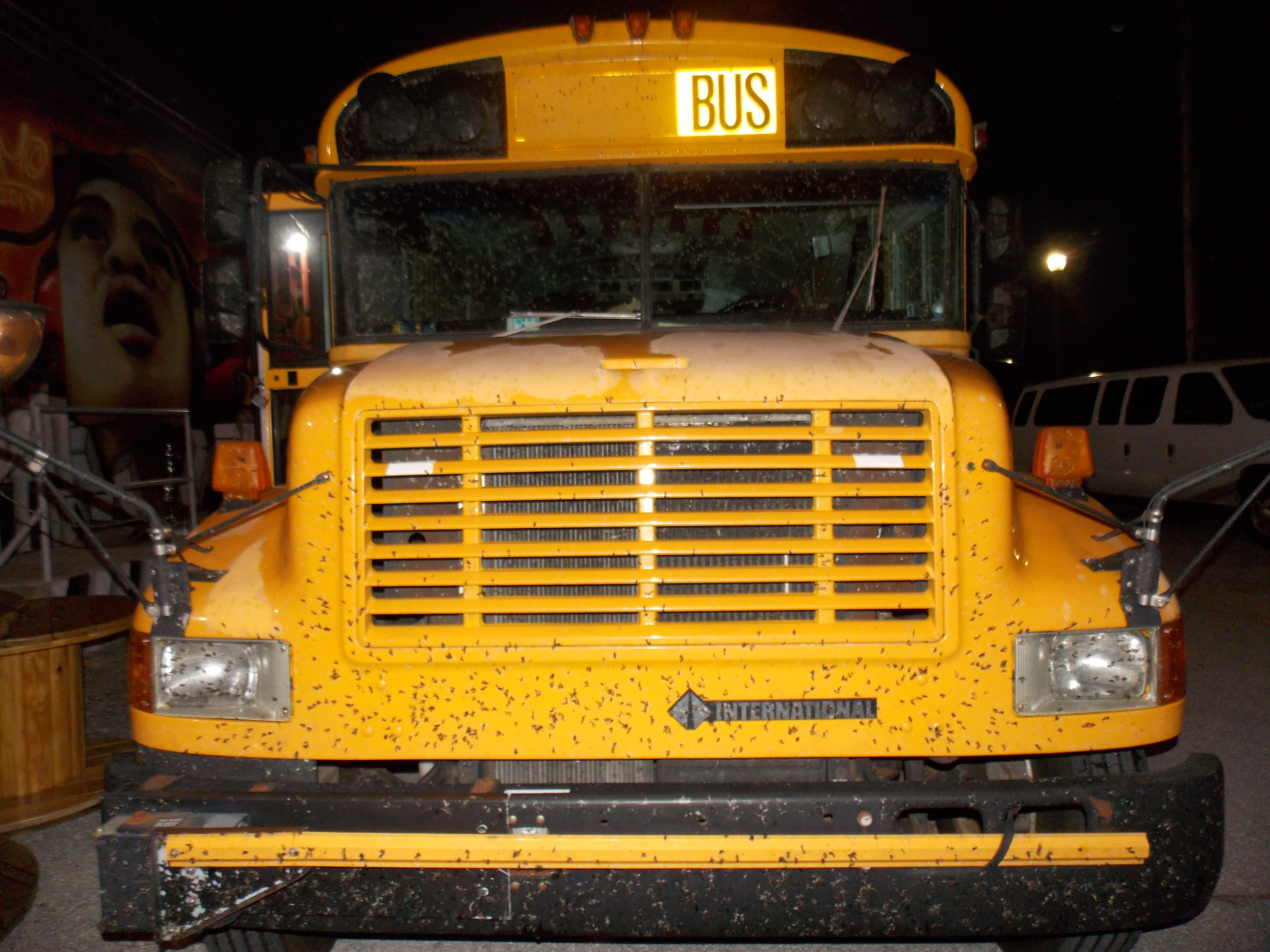 One of the bands came in this bus.