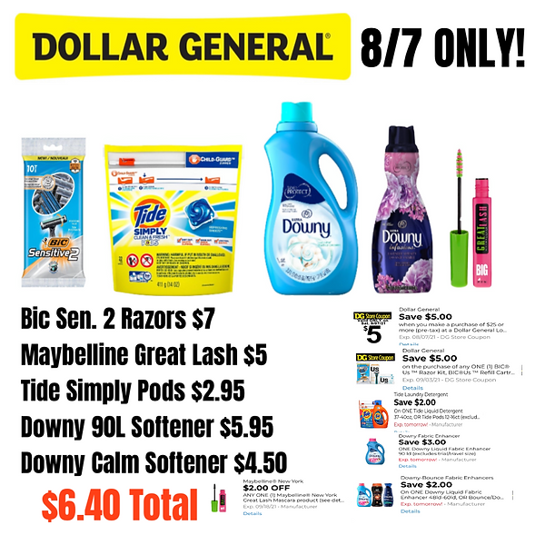 DG Breakdown: $7.35 Total!