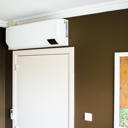 multisplit warmtepompinstallatie: 3 binnenunits met 1 buitenunit