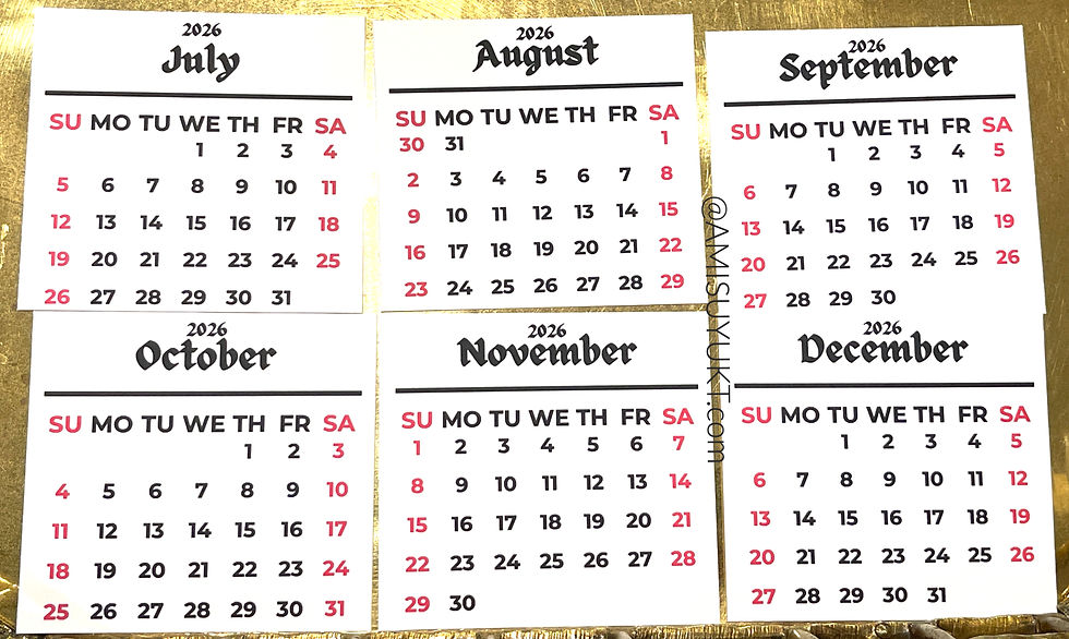Thumbnail: Desk Calendar - Large Font