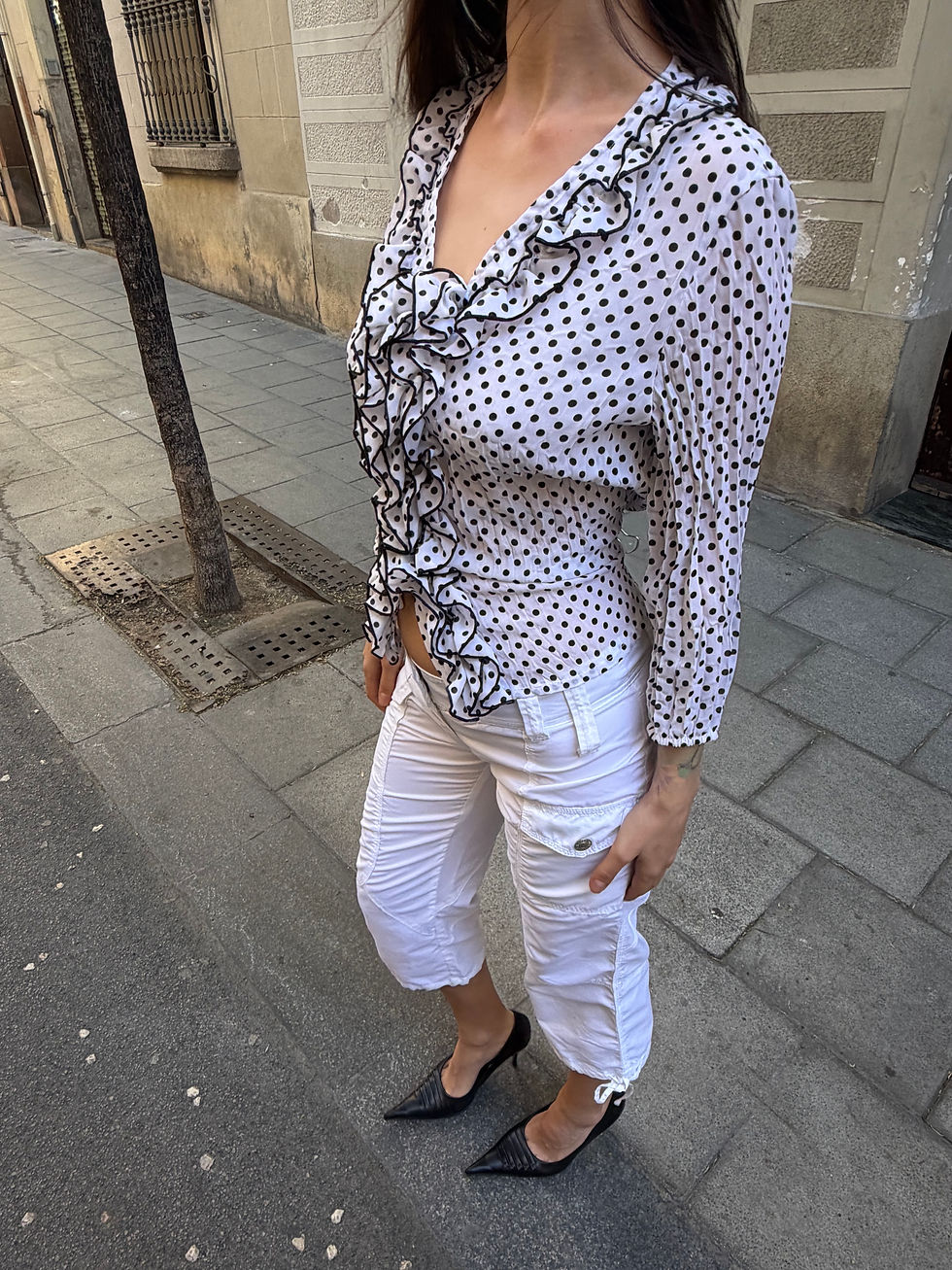 Thumbnail: Polka Dot Print Blouse
