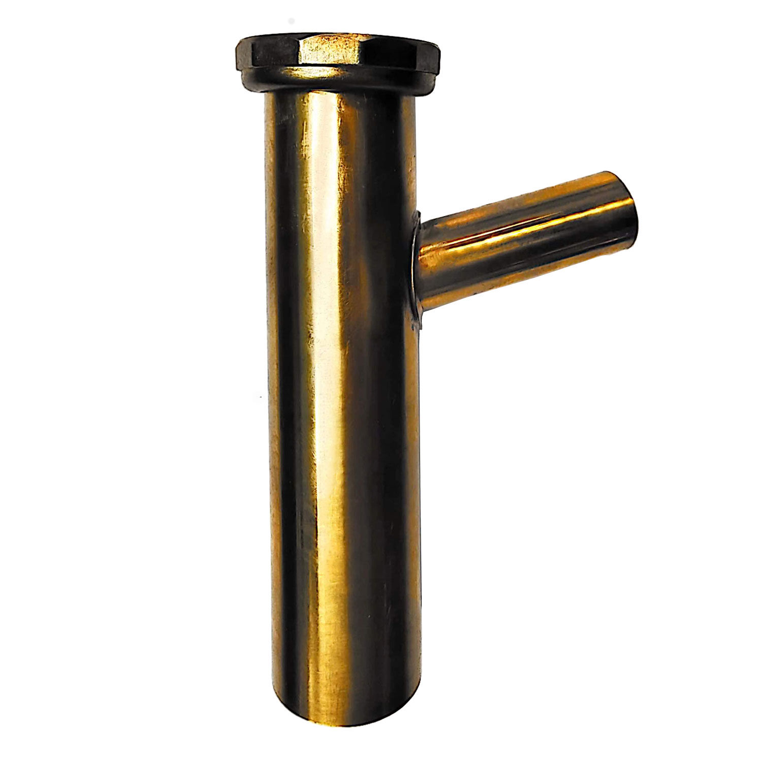 1-1/2" x 6" x 3/4" 22GA Branch Brass Dishwasher Tailpiece