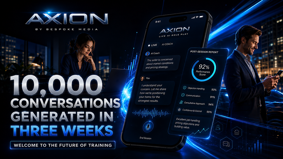 Bespoke Media Retires Award-Winning Portal as AXION Hits 10,000 Conversations in Just Three Weeks
