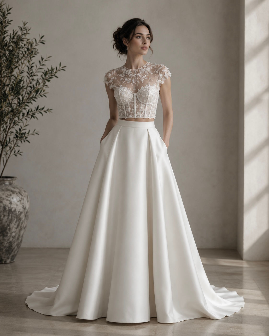 Botanical Corset Bridal Separates