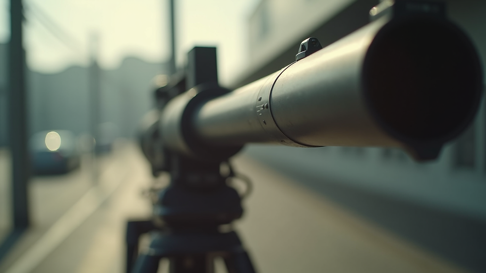 Close-up de antena com parafusos firmes e estrutura limpa