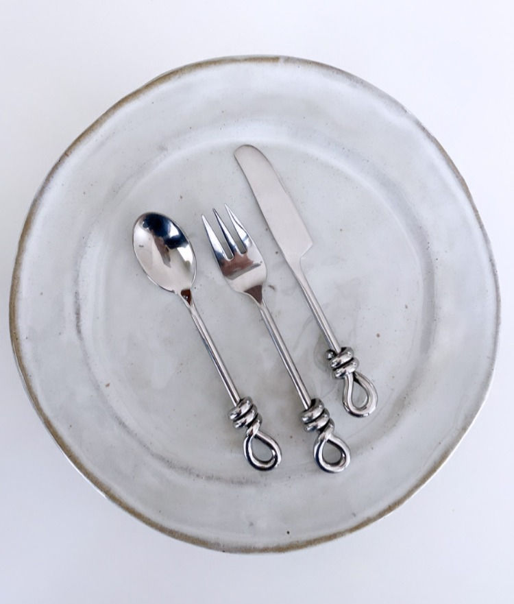 Thumbnail: Premium Handcrafted Rope Silver Cutlery