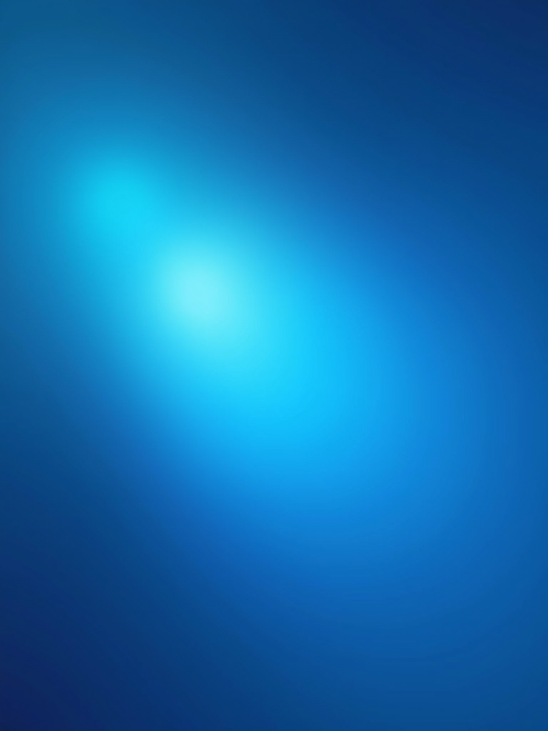 Soft abstract blue light representing the gentle presence of media in a calm environment.