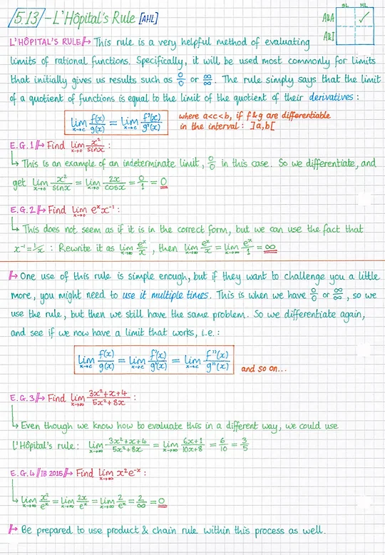 Ib A A Topic 5 Calculus Mrmacmaths