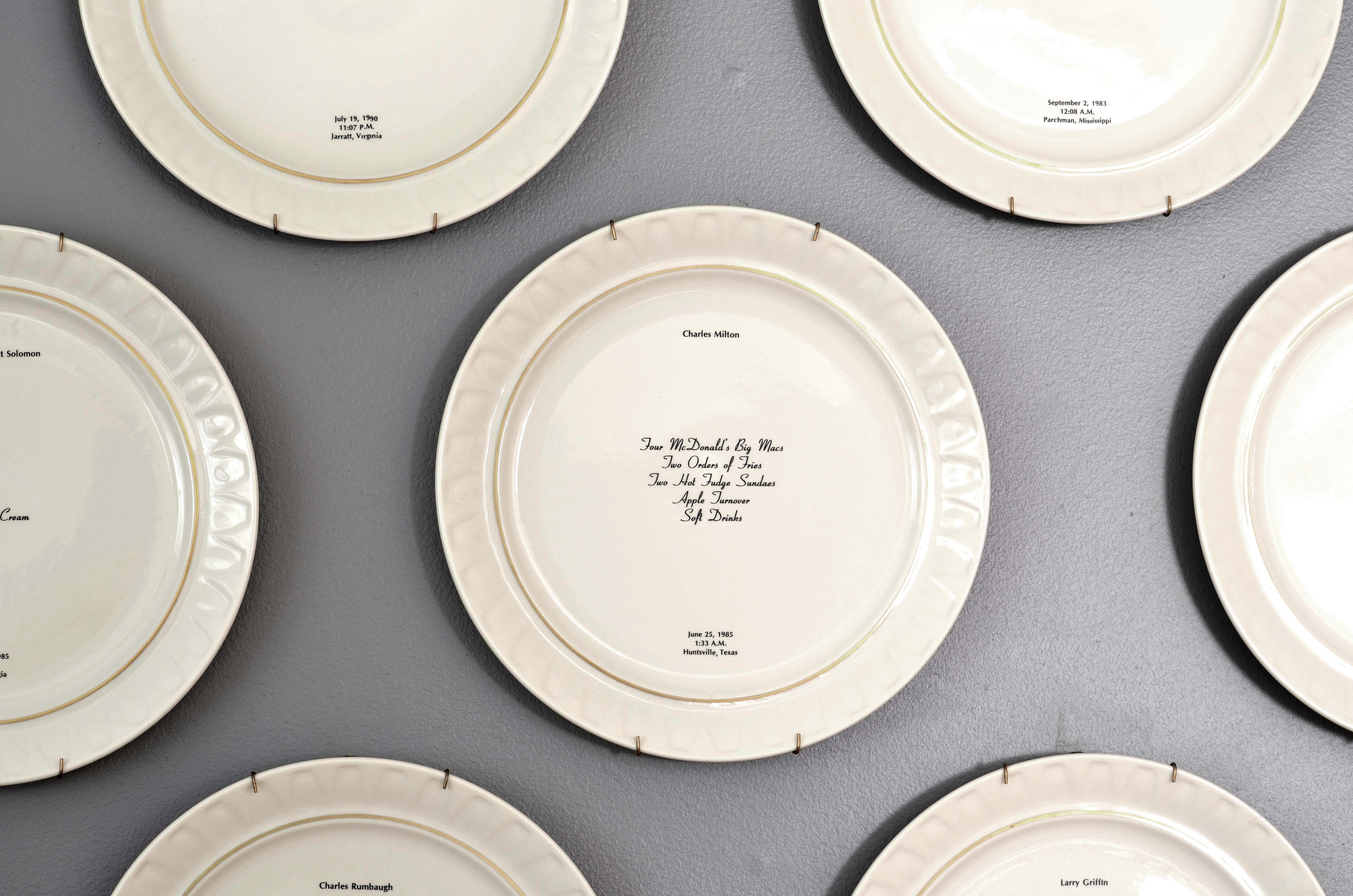 The Last Meal artist exhibition installation on death penalty