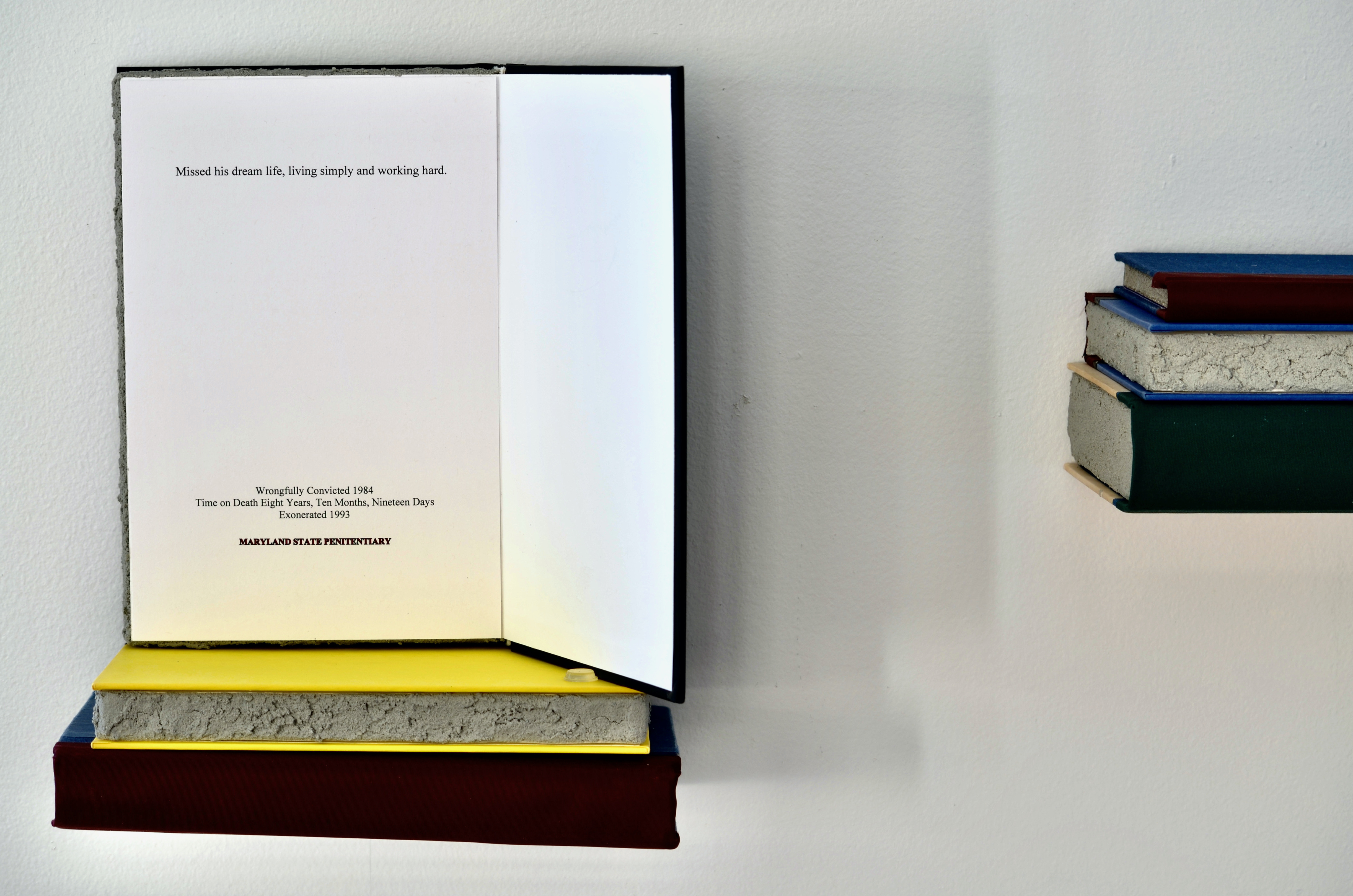 Art Installation Book Artist  wrongful conviction and death penalty