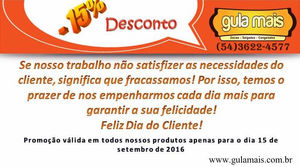 Para você amigo cliente!
