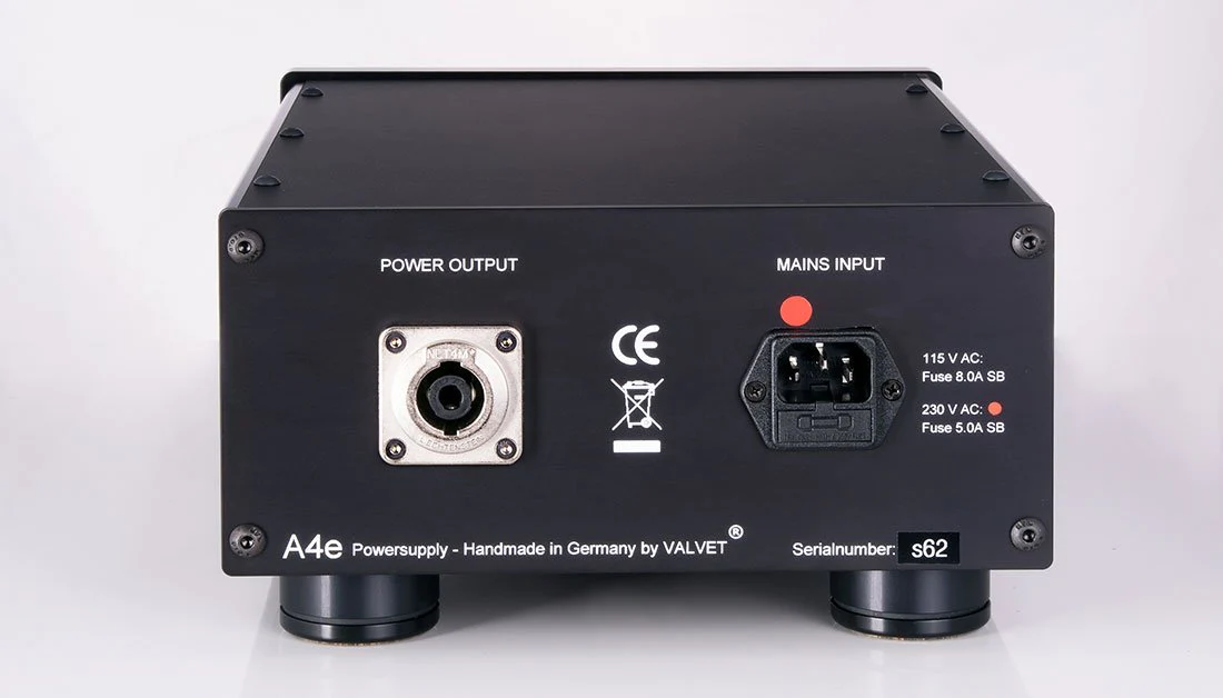 Valvet A4e Alimentation