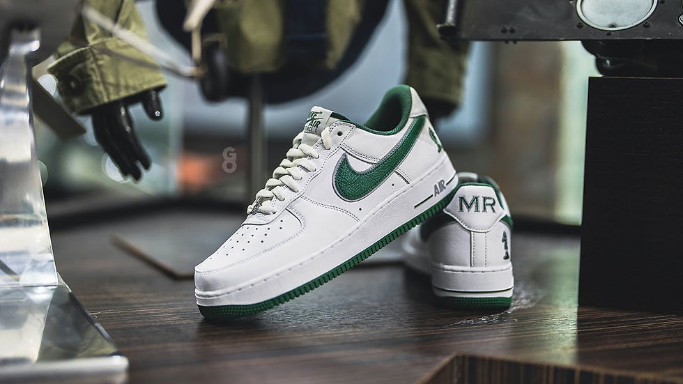 af1 white green