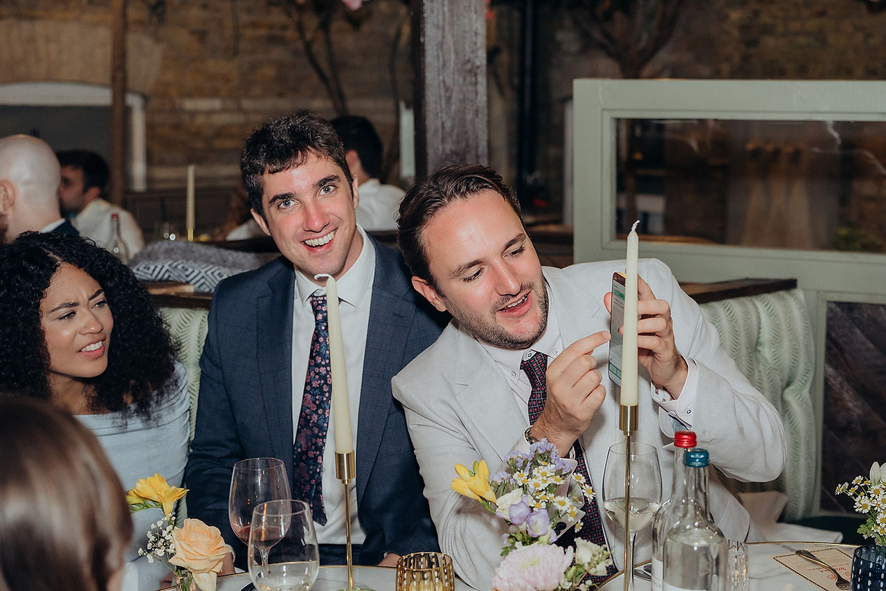 Candid Wedding reception at  Stanleys Chelsea 