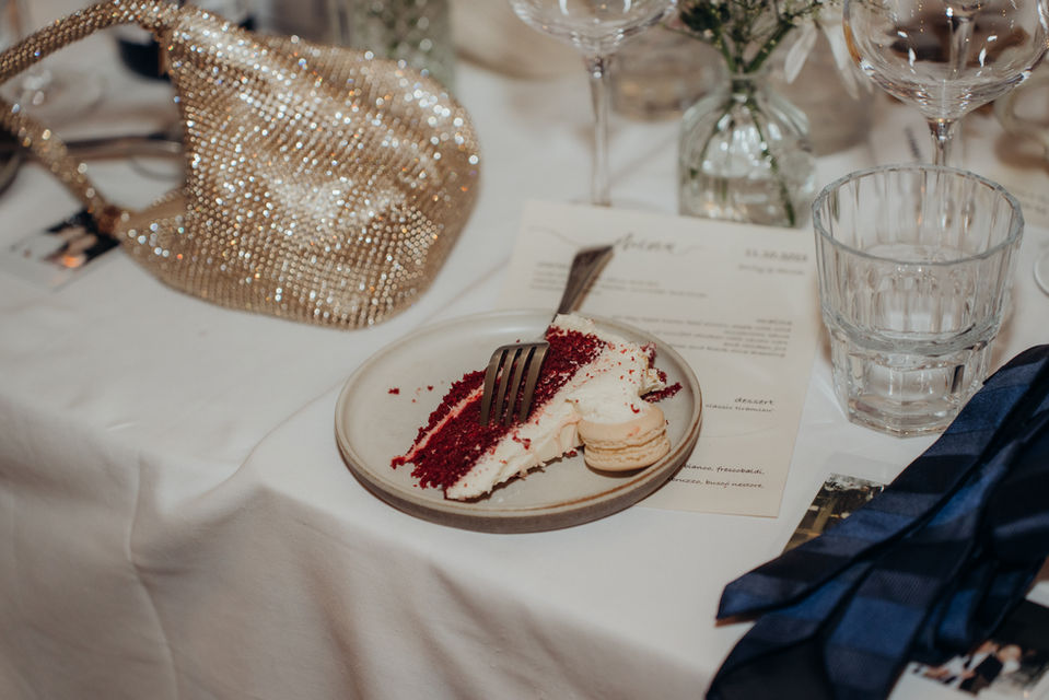 wedding cake at Boxcar Bread and Wine