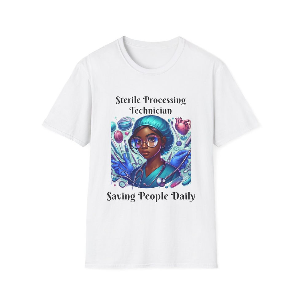 Thumbnail: Technician T-Shirt: Sterile Processing Technician Saving People Daily