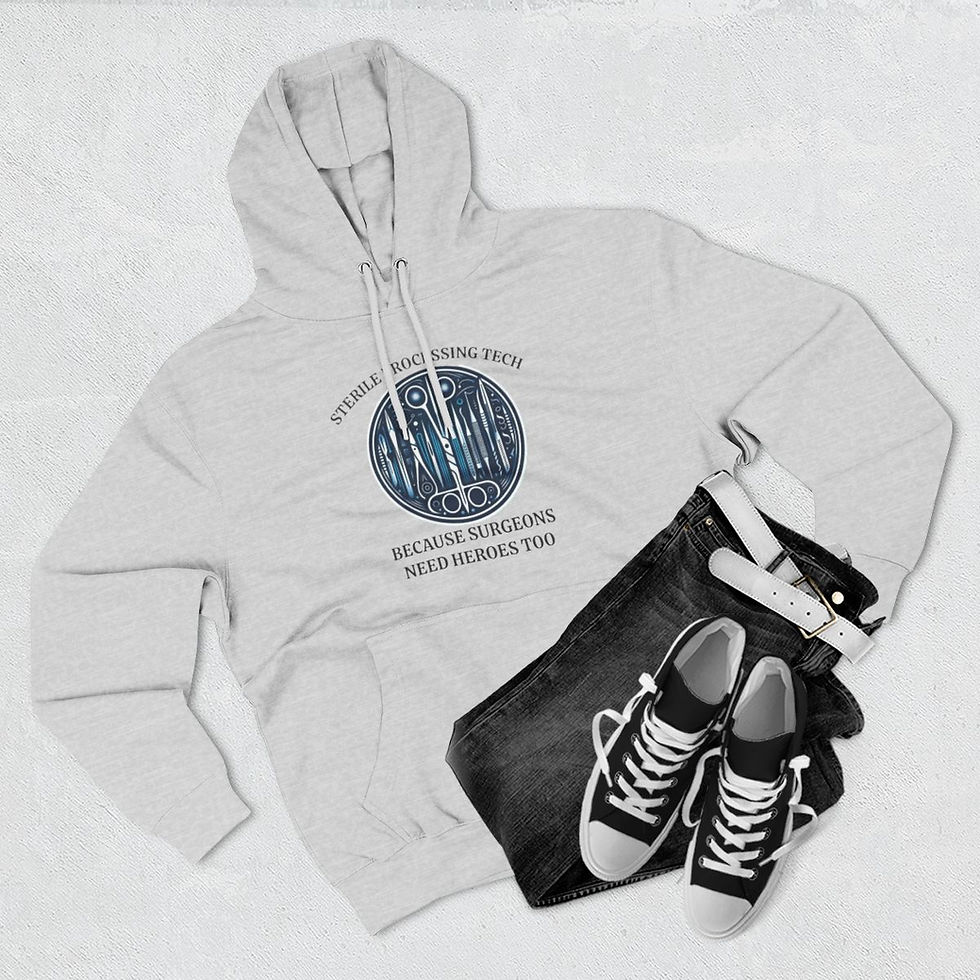 Thumbnail: Fleece Hoodie: Surgeons Need Heroes Too