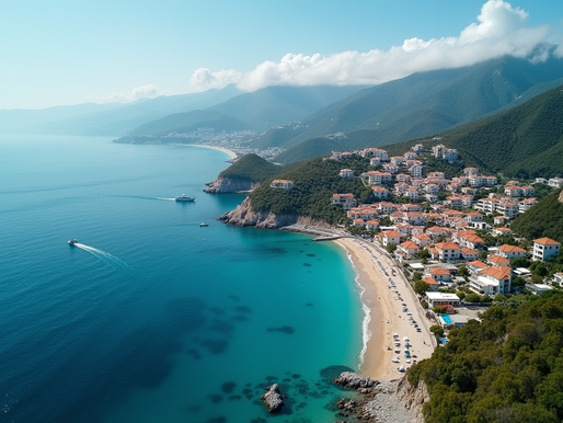 A Serene Seaside Haven: A Coastal Village Through My Drone Lens