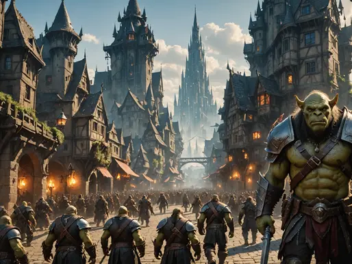 Exploring the Unseen: Orcs in the Bustling Cityscape