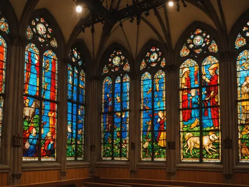 Exploring the Enchanting World Inside: Monkey Business and Whimsical Atmosphere in the Church