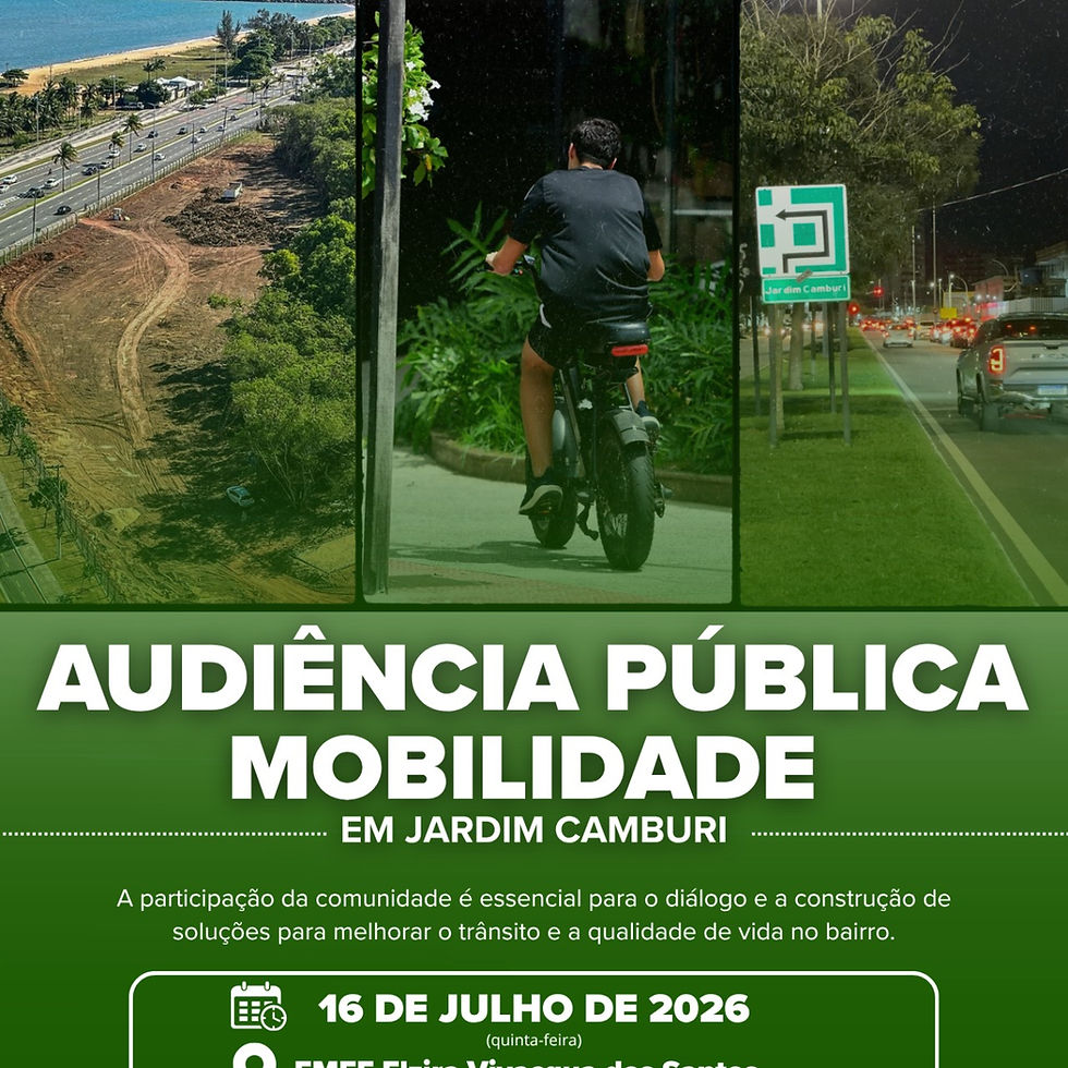 Bruno Malias realiza audiência pública sobre mobilidade urbana em Jardim Camburi para discutir trânsito, mergulhão e segurança viária